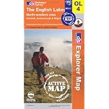 The English Lakes - North Western Area (OS Explorer Map Active): Keswick, Cockermouth & Wigtonby Ordnance Survey