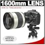 Rokinon 800mm Multi-Coated Mirror Lens with 2x Teleconverter (=1600mm) for Canon EOS Rebel XSi, XS, XTi, XT, T1i, 5D, 30D, 40D & 50D Digital SLR Cameras