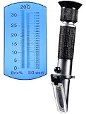 Ade Advanced Optics Beer Wort and Wine Refractometer, Dual Scale - Specific Gravity and Brix, Replaces Homebrew Hydrometer