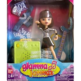 Ban Dai - Glamma Jammaz - MYA - Rockin' on Guitar Doll w  Guitar + Electronic Amplifier by Glamma Jammaz - Mya