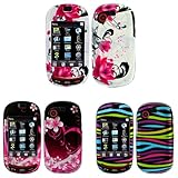 iNcido Brand Samsung Gravity T T669 Combo Red Flower on White Protective Ca ....
