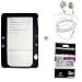 Black Color Amazon Kindle 2 E-Book Reader Silicone Rubber Skin Case + Kindle2 Stereo Sound Earbud Headphones + FREE Kindle2 Anti Scratch LCD Screen Protector