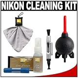 Nikon Advanced Digital Camera with Interchangeable Lens Cleaning Kit with Cloth, Giottos Rocket Blower, Spudz & Lenspen for 1 Series V1 & J1
