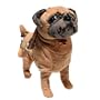 Fuzzy Nation Rose is a Rose Pug Puppy Handbag- Fuzzy Coutour Edition
