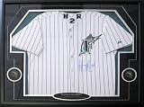 Hanley Ramirez Autographed/Hand Signed Framed Florida Marlins Jersey