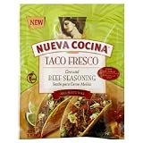 Nueva Cocina Ground Beef Seasoning, Taco Fresco, Mild, 1.25-Ounce Packet (Pack of 12)