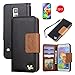 Galaxy S5 Case,by HiLDA,Wallet Case,PU Leather Case,Credit Card Holder,Flip Cover Skin,Galaxy SV I9600[Black]