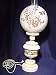Vintage Tole Painted Banquet Parlour Table Lamp