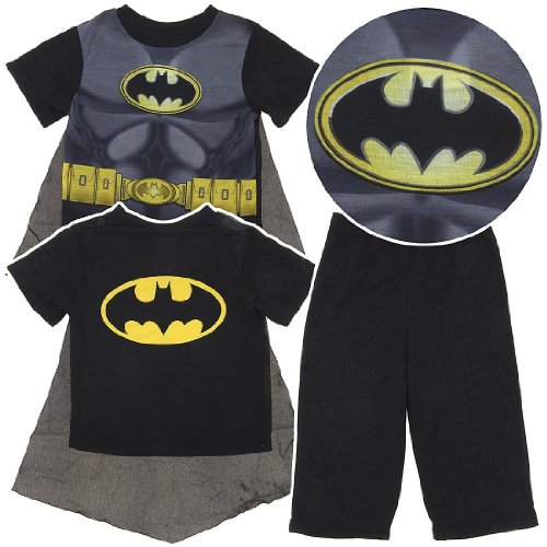AME Sleepwear Boys 2-7 Batman Modern Suit Sleepset, Multi, 4T