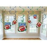 Football Swirl Decorations