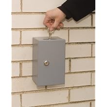 STEELMASTER Drop-In Key Control Boxes, Keyed Differently, 4.38 x 7.25 x 3.25 Inches, Gray (201980001)