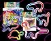 Rubba Bandz Shaped Rubber Bands Bracelets 12Pack Animal TieDye Shapes