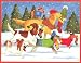 Golden Retriever Dachshund Schnauzer Christmas Cards