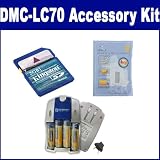 Panasonic Lumix DMC-LC70 Digital Camera Accessory Kit includes: ZELCKSG Care & Cleaning, KSD2GB Memory Card, SB257 Charger
