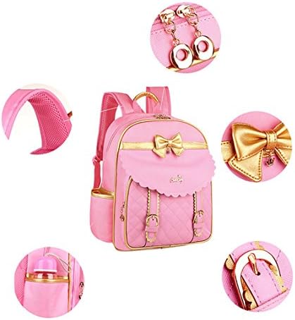 Girls Cute Bowknot Toddler Preschool Junior School Child Backpack Pink Small