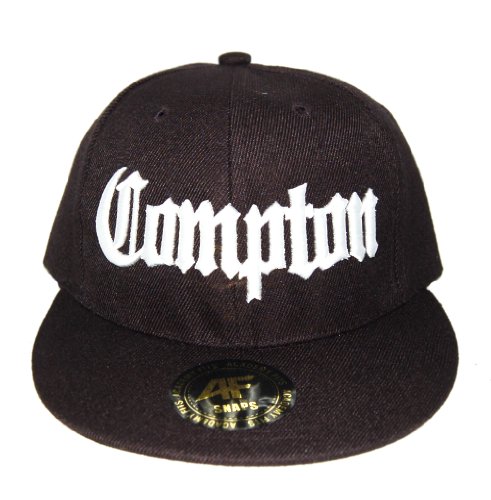 AF Snaps Compton City Snapback Hat Cap - All Black
