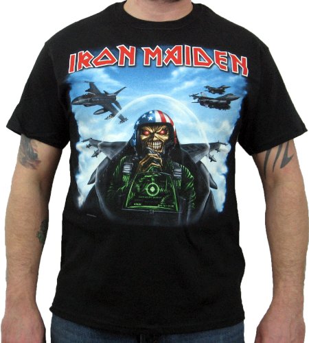 Hardcore Apparel Men's Iron Maiden Texas Jetfighter T-Shirt