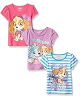 Paw Patrol Girls' 3 Pack Tees