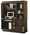 All new item Dark cherry finish wood computer armoire cabinet desk