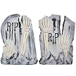 21" Tombstone with Clawing Skeleton Hands Assortment