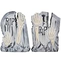 21" Tombstone with Clawing Skeleton Hands Assortment
