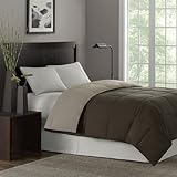 Premier Comfort Softspun Full/Queen Down Alternative Comforter, Chocolate/T ....
