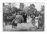 Historic Print (XL): General Washington at Christ Church, Easter Sunday, 1795 / J.L.G. Ferris.