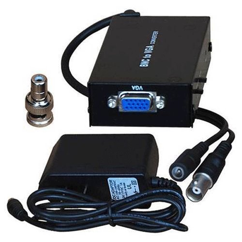 VideoSecu Portable Video RCA BNC Console to PC VGA Monitor Converter Adapter Switch Box 3L9