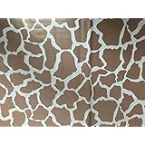 Animal Print Giraffe Plastic Table Covers, 54x108" - Chocolate (PERFECTMAZE)