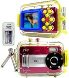 SVP Acqua DC-1231R 12MP Max. Digital Still Camera with waterproof case (Tripod & AAA Rechargeable Set Included)