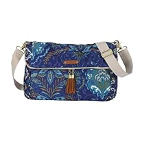 Hot Sale C.R. Gibson Dena Accessories Fold Over Expandable Tote, Indigo, 15-1/2-Inch, Wide