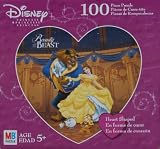 Disney Princess 100 Piece Heart Shaped Puzzle - Beauty and the Beast