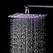 LED Colors 12 Inches Top Shower Head Chrome Brass Rainfall Over-head Sprayer