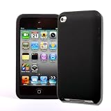 4G Touch Black Silicone Protective Armour Case Cover & Screen Protector Kit for New Apple iPod Touch 4th Generation - 8GB 32GB 64GB