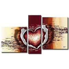 Bild auf LEINWAND + 3 teilig + Silhouetten Menschen asymmetrisch Liebestanz + Wandbilder 41612 +++ RIESEN BILDER AUSWAHL IN UNSEREM HAENDLERSHOP +++