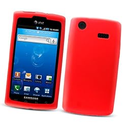 Samsung Captivate I897 (AT&T) Silicone Skin Case, Red