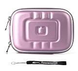 Purple EVA Durable Slim Protective Storage Cover Cube Carrying Case with Internal Mesh Pocket and Carabiner clip for Canon Power-Shot ELPH 500 HS ELPH 510 HS S95 SD970 IS SD1300 IS SD1400 IS SD3500 IS SD4000 IS SD4500 IS SX210 IS SX220 HS SX230 HS Powershot Point and Shoot Digital Camera + Includes eBigValue Determination Hand Strap Key Chain