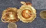 Two Pr Decorated Finger Cymbals Zills for belly dancing