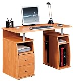 Large COMPUTER DESK in Oak with FREE EXPEDITED DELIVERY (PC55o)
