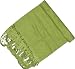 Silk Scarf Men Cashmere Handmade Gifts Green 58 x 13 inches