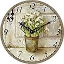 Technoline WT 1010 French Flower Pail Wall Clock