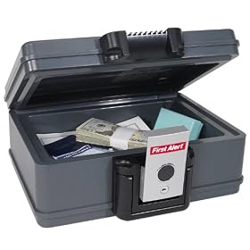 First Alert 2011F Fire Chest, 0.17 Cubic Foot, Gray