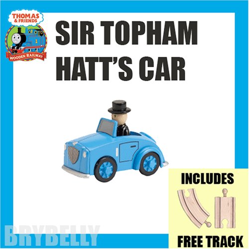 51j5sWmTgyL Sir Topham Hatts Car with Free Track from Thomas the Tank Engine and Friends Wooden Railway Train System