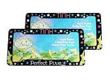 A Set of 2 Plastic Glitter Automotive License Plate Frame - Disney Tinker Bell TINK Perfect Pixie