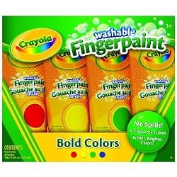 CRAYOLA WASHABLE FINGERPAINT BOLD COLORS