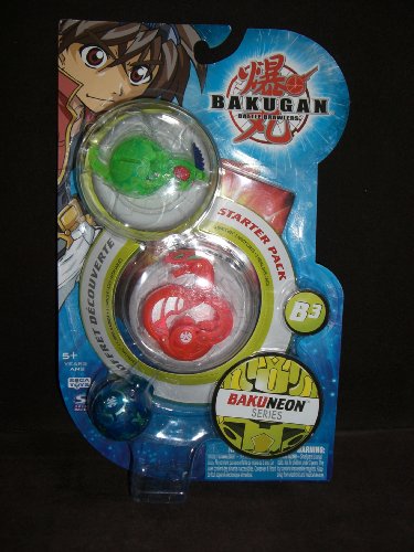 B3 Bakugan Starter Pack - Bakuneon Series- Includes Translucent Ventus Moskeeto - Pyrus Abis Omega and 1 Mystery Aquos Bakugan. The Pack also comes with 3 Ability Cards and 3 Metal Gate Cards images