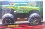 2010 Hot Wheels Monster Jam 1:24 Scale Die Cast Official Monster Truck 2009 Series - Green AVENGER with Monster Tires, Working Suspension and 4 Wheel Steering (Large Truck)