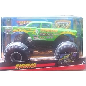 2010 Hot Wheels Monster Jam 1:24 Scale Die Cast Official Monster Truck 2009 Series - Green AVENGER... by 