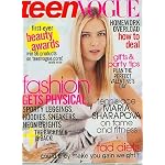 Teen Vogue February 2007 Maria Sharapova book cover