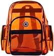 Large Transparent Clear Orange PVC Schoolbook Bag / Outdoor Backpack Large Transparent Clear Orange PVC Schoolbook Bag / Outdoor Backpack